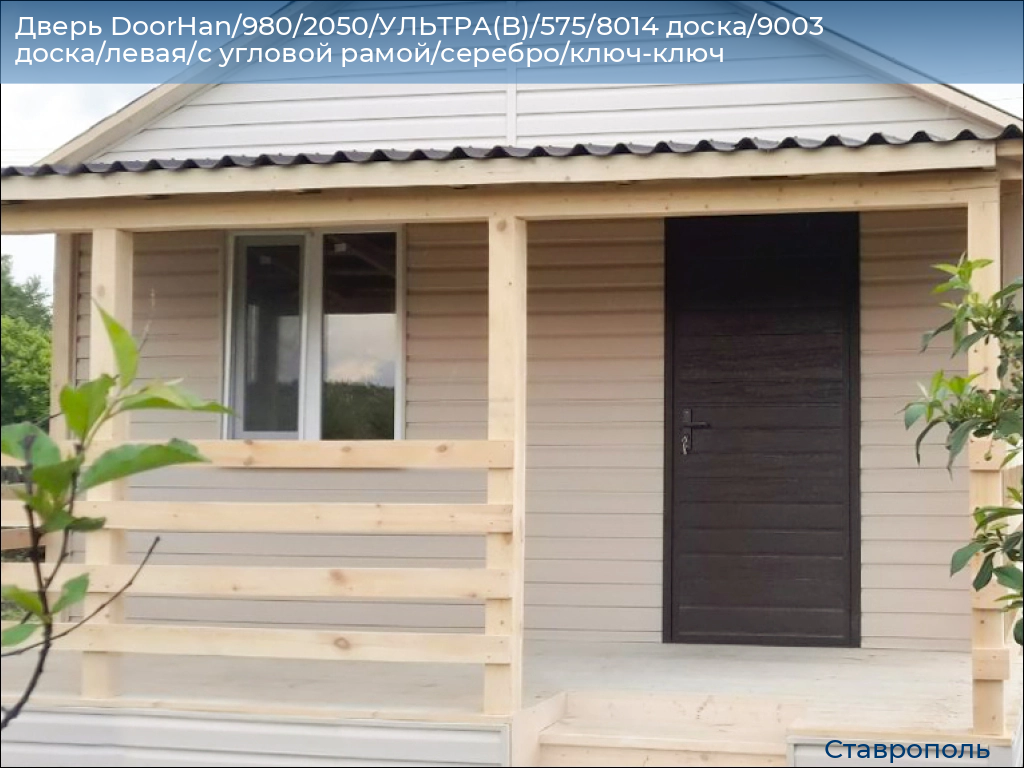 Дверь DoorHan/980/2050/УЛЬТРА(B)/575/8014 доска/9003 доска/левая/с угловой рамой/серебро/ключ-ключ, stavropol.doorhan.ru