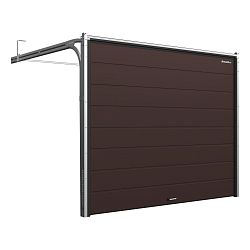Секционные ворота 3200х2250 мм коричнево-красные DoorHan rsd02